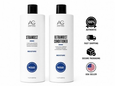 AG Care Xtramoist Shampoo & Ultramoist Conditioner 33.8 fl oz 1L Duo Set