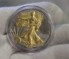 2001 US Silver Eagle $1 Gold/Platinum Highlights Unc