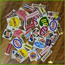 Classic Car Rally/Race HUGE 32 WORN RETRO EFFECT Stickers Decals Set Mini cooper