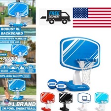 Modern Poolside Basketball Hoop with XL Backboard for Inground and Above Ground
