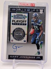 GARY JENNINGS JR. 2019 Contenders Rookie Ticket on-card AUTO / AUTOGRAPH #d /99. rookie card picture