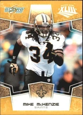 2008 Score Super Bowl XLIII Gold #200 Mike McKenzie - FB