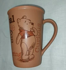Winnie The Pooh Mug Disney Loyal Pondering Humble Shy True