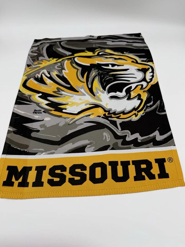 Missouri Tigers Suede Garden Flag Two Sided 12.5 X 18 NCAA Justin Patten - Image 3 of 3