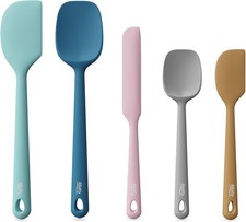 Silicone Spatula Set, 5 Piece Food Grade Silicone Cooking Utensils Set, Rubber