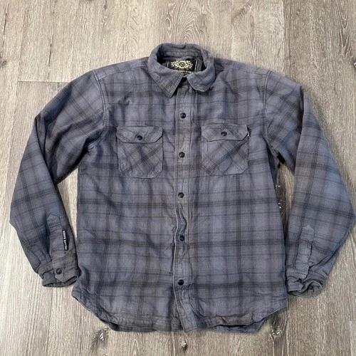 Roland Sands Shirt Mens Medium Motorcycle Riding Jacket Aramid Gray Flannel - product listing photo
