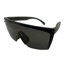 Heatwave Sunglasses Army Green W American Flag Lazer Face