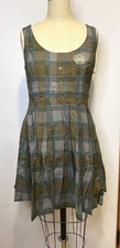 Hot topic Outlander Lace-Up Tartan Plaid Dress S