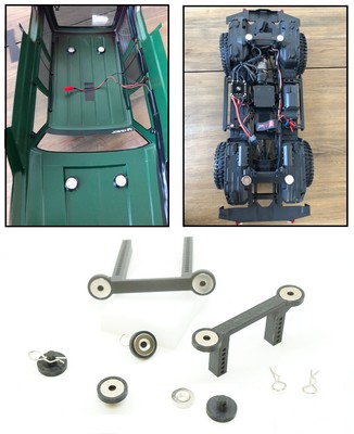 Front & Rear Magnetic Body Mount System for Traxxas TRX4 & TRX6 NOT FIT DEFENDE