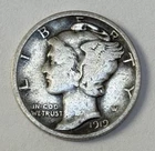 1919 D Mercury Dime 10¢ (90% Silver)