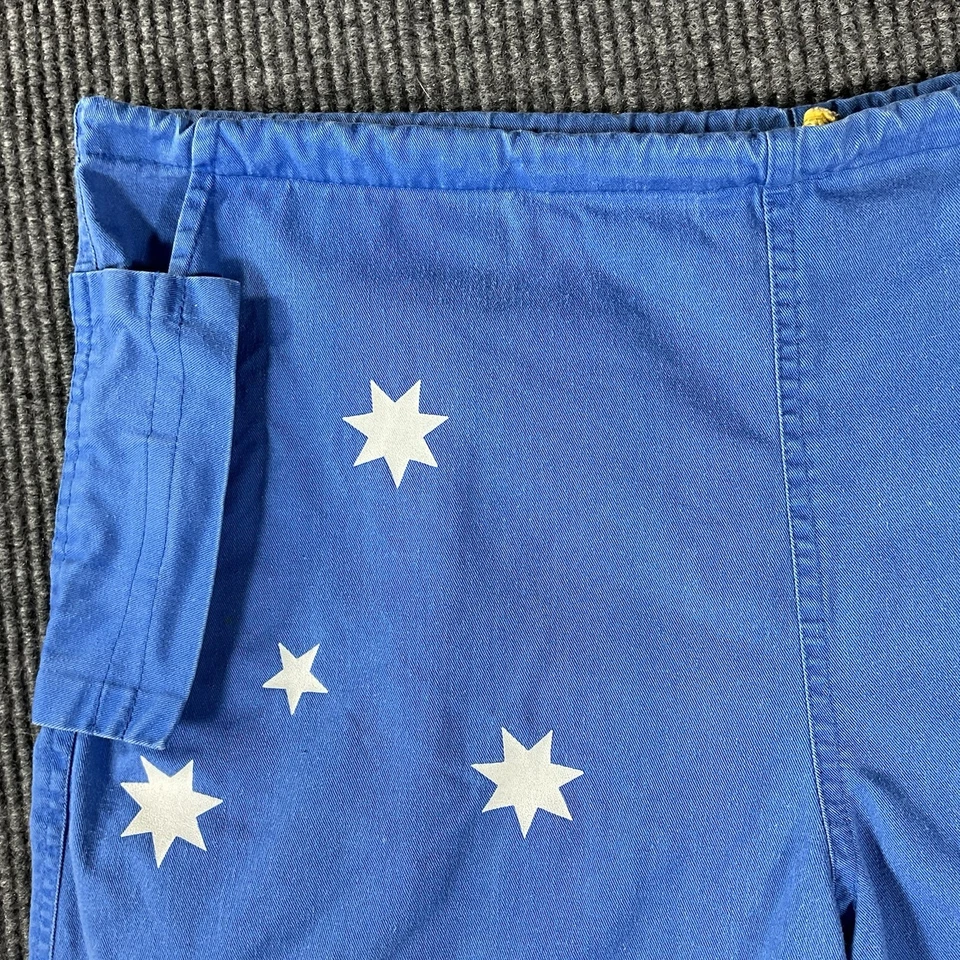 Peace Frogs Shorts Men’s XL Australia Flag Retro Novelty Cotton Baggy Y2K Cargo - Image 4 of 4
