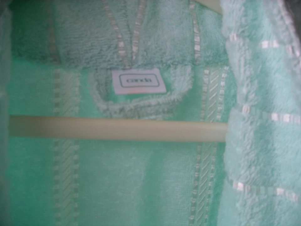 Damen-Bademantel Hell Türkisfarben CANDA – Größe M - Bild 4 von 4