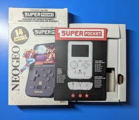 Evercade HyperMegaTech! NEO GEO Super Pocket with (New) Carts 1,2 & 3