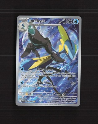 Inteleon 142/132 Mega Evolution Full Art Ultra Rare Holo Pokemon Card NM