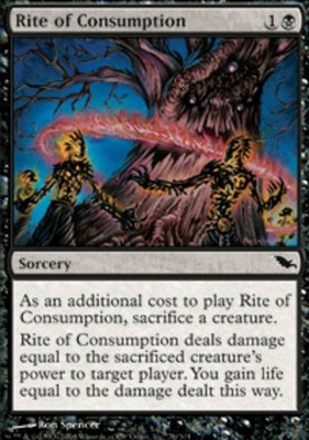 1 x Rite of Consumption - Shadowmoor - NM-Mint - MTG