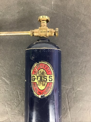 #ad Vintage 1960 J.C Goss gas torch $32.00