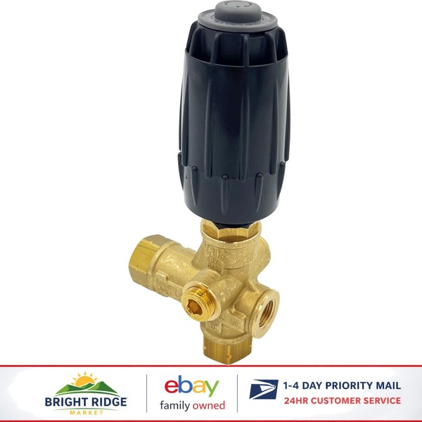 Descargador Annovi Reverberi -310, resorte negro, 4500 PSI, 10,5 GPM, ajuste...