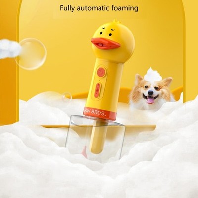 Automatic Pet Bath Foam Machine Electric Dog Soap Dispenser USB Rechargeable
