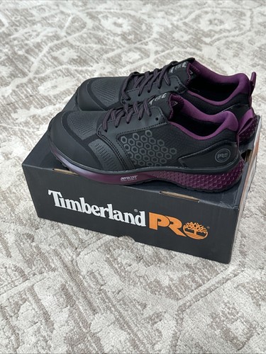 Timberland PRO Women Reaxion Composite Safety Toe Sneakers Black Boots Size 8 - Picture 4 of 16
