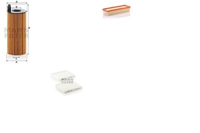 MANN-FILTER Inspektionspaket Filtersatz L Partikelfilter Filtereinsatz