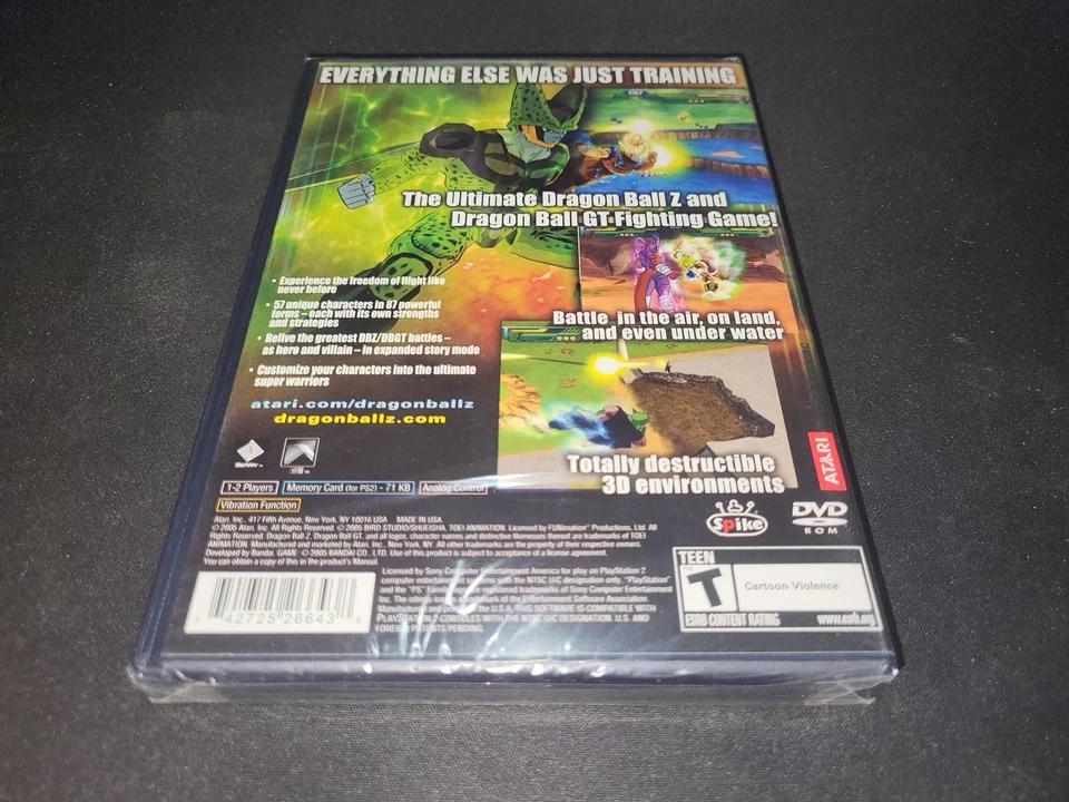 Dragon Ball Z Budokai Tenkaichi Black Label Sony Playstation 2 PS2 NEW SEALED! - Image 2 of 4
