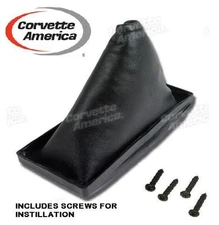77-81 CORVETTE Leather Shift Boot by Corvette America W/ Screws ** Shifter Boot