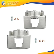 Set of  2 Front Brake Calipers For 90-00 GMC C3500 96-01 CHEVROLET EXPRESS 3500