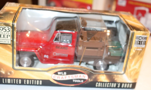 WLS Craftsman Tools 1953 Willys Jeep Stakebed Truck Collectors Bank 1:24 Scale - Picture 3 of 7