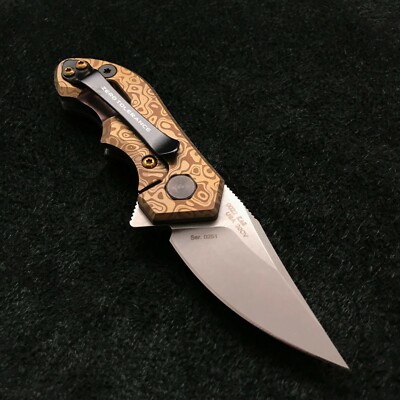 Zero Tolerance ZT 0022 Plain Edge Folder ZT0022 S45V Steel Flomascus Bronze Ano