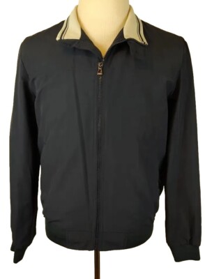 Geox Respira Men Jacket Blue Wind proof Rain Jacket Size US 38 EU 48 M3220D