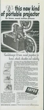 1948 Ampro Portable Projector 16 MM Sound Motion Pictures Print Ad C20
