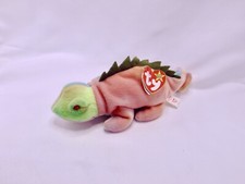 Ty IGGY the Iguana Beanie Baby P.E. Pellets 1997 Babies With Errors