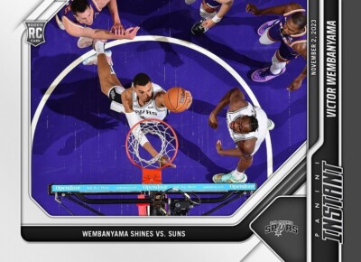 2023-24 PANINI INSTANT #36 VICTOR WEMBANYAMA RC SHINES VS PHOENIX SUNS