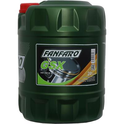 20 Liter FANFARO Motoröl GSX 15W-40 API SN/CH-4 Engine Oil Öl
