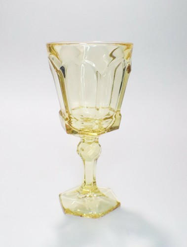Set of 3 Old Williamsburg Yellow Wine Glasses Imperial Glass Ohio 1974-80 USA - Picture 4 of 8