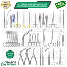40 Pcs Basic Nasal Set Surgical ENT Medical Instruments German Grade
