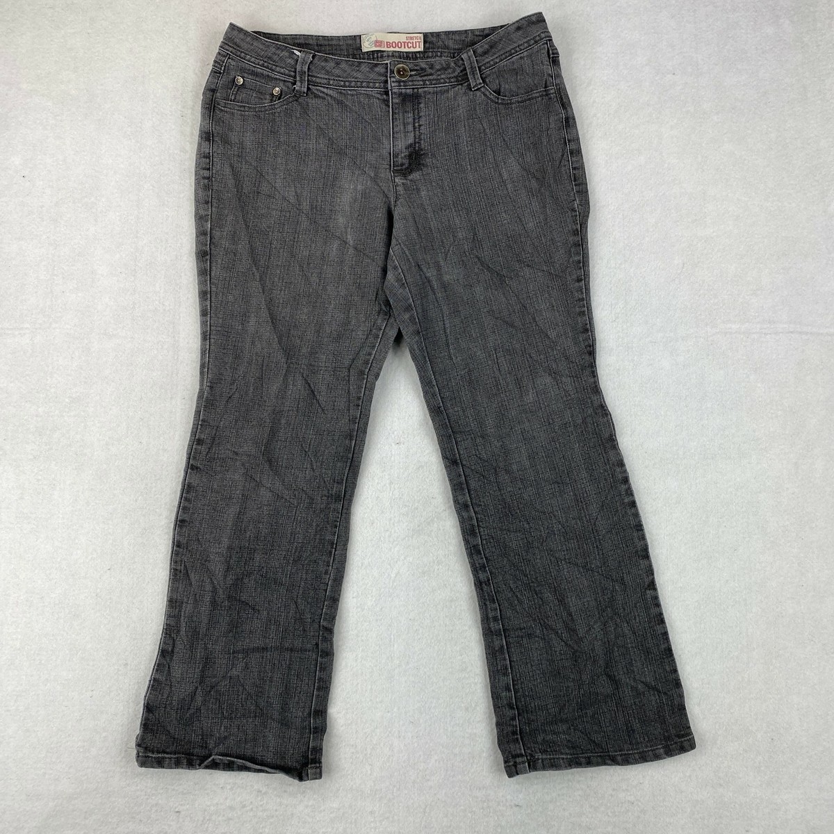 Faded Glory Stretch Bootcut Below Waist Jeans Womens Petite