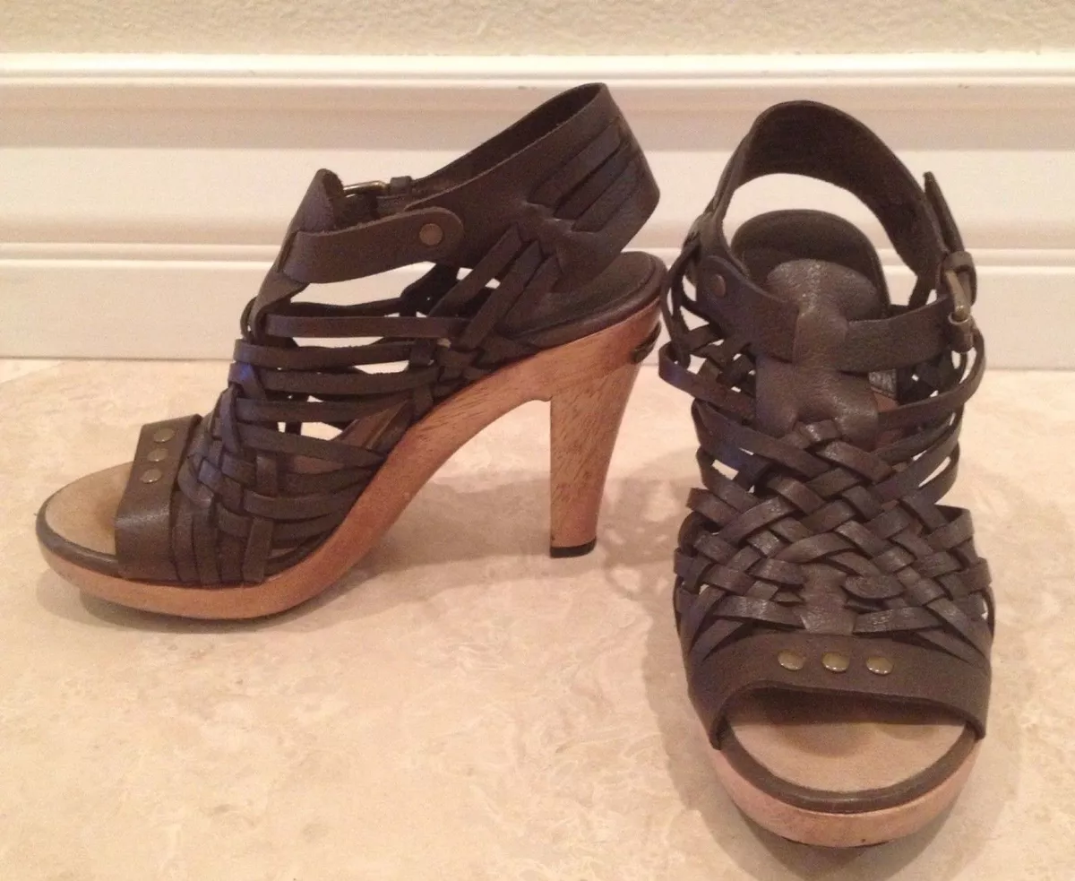 Michael kors cheap wooden heels
