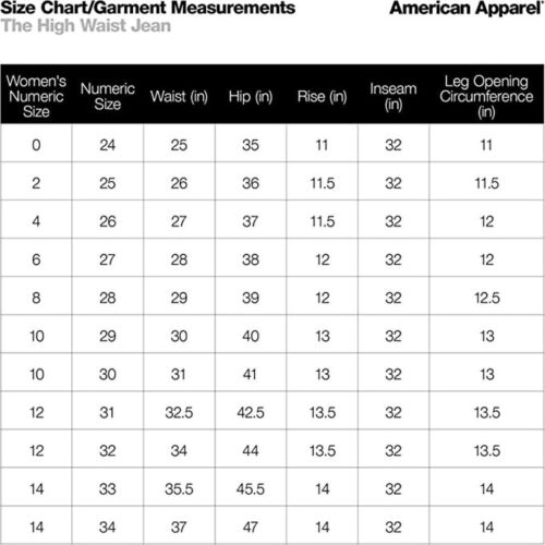 AMERICAN APPAREL LADIES HI-WAIST JEANS MEDIUM WASH 100% COTTON CHOICE OF SIZE - Picture 3 of 9