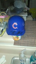 Carl Edwards Jr. Chicago Cubs Signed Mini Batting Helmet MLB Proof