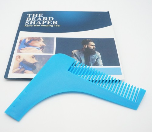 Stainless Steel Plastic Beard Styling Shaping Template Comb Facial Hair Tool - Picture 11 of 18