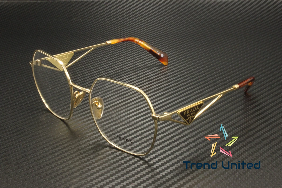 Prada gold eyeglasses sales