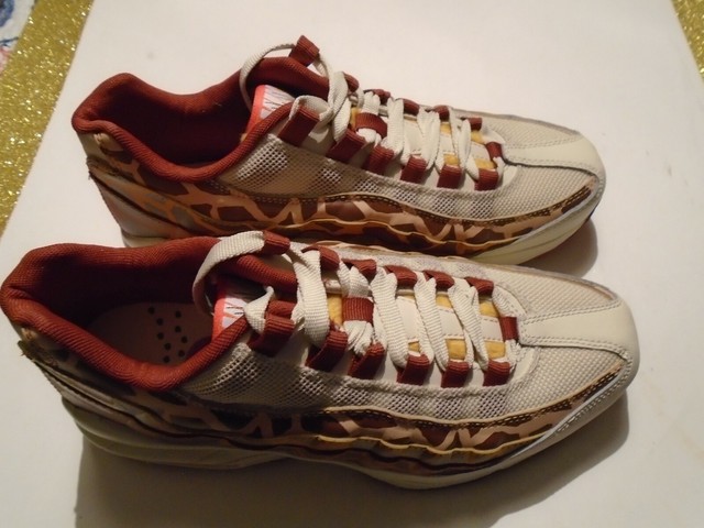 New Nike Air Max 95 Giraffe (GS) Big Kids Size 6.5 Shoes CU4640-200 Faux tongue | eBay