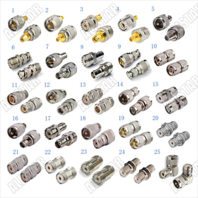 1x UHF PL-259 SO-239 Male Female to SMA BNC N TNC UHF F Male Female RF Adapter