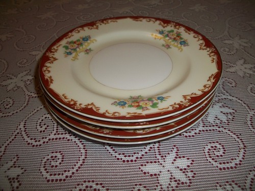 Set Of 4 Kikusui Bone China 6 1/4" Bread & Butter Plates Made In Japan - Picture 5 of 11