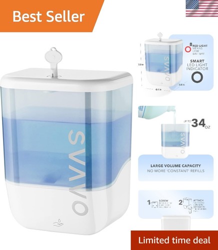 Hygienic Touchless Soap Dispenser - 34oz Battery Operated for Home & Office
