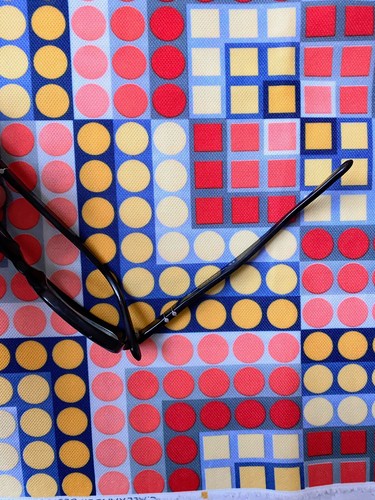 Panton mod retrò funky anni '70 Alexander Design 1,75 yd anni '70 tessuti spiaggia di mirto - Foto 5 di 11