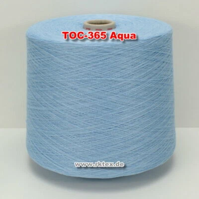 365 Aqua TVU Ocean Nm 30/2 Baumwolle Acryl Strickgarn Häkelgarn Garn Kone