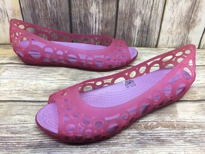 crocs open toe flats