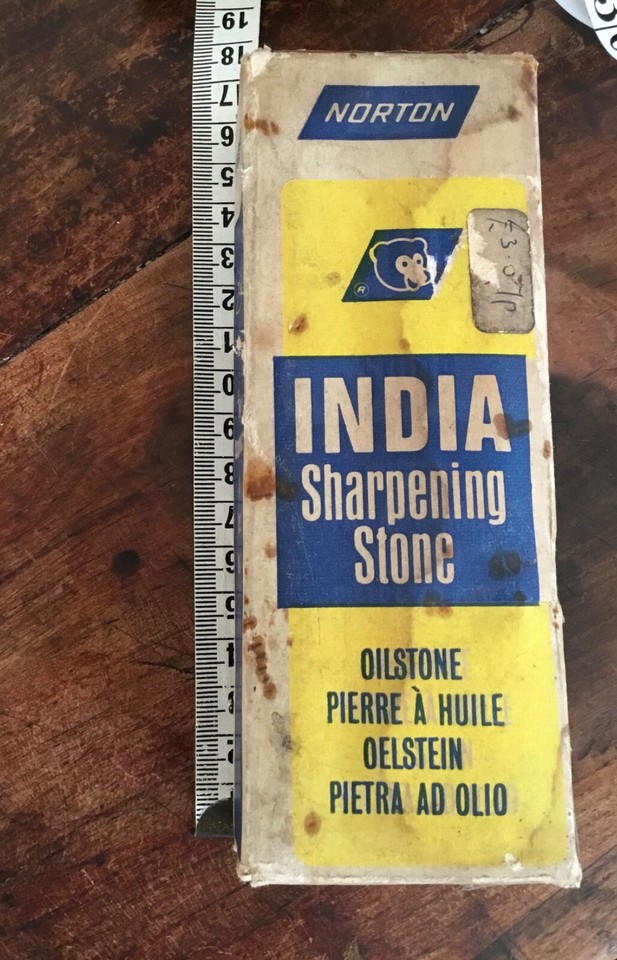 Vintage Norton India Sharpening Stone eBay